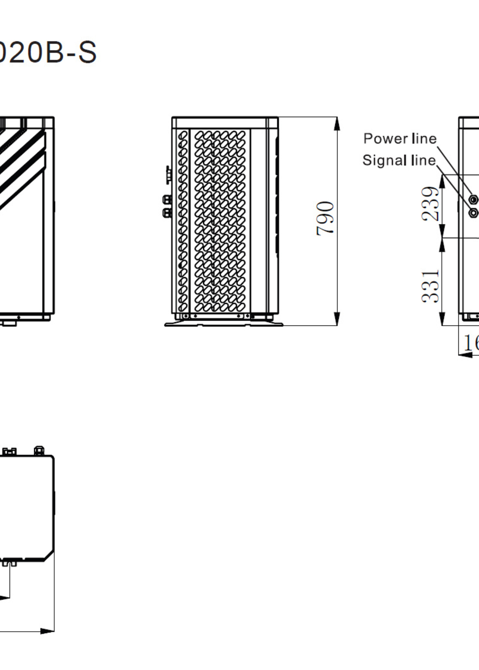 LMNT Revnu Propangas-Monoblock-Wärmepumpe Modell CASWR040B-T14,0 kW.