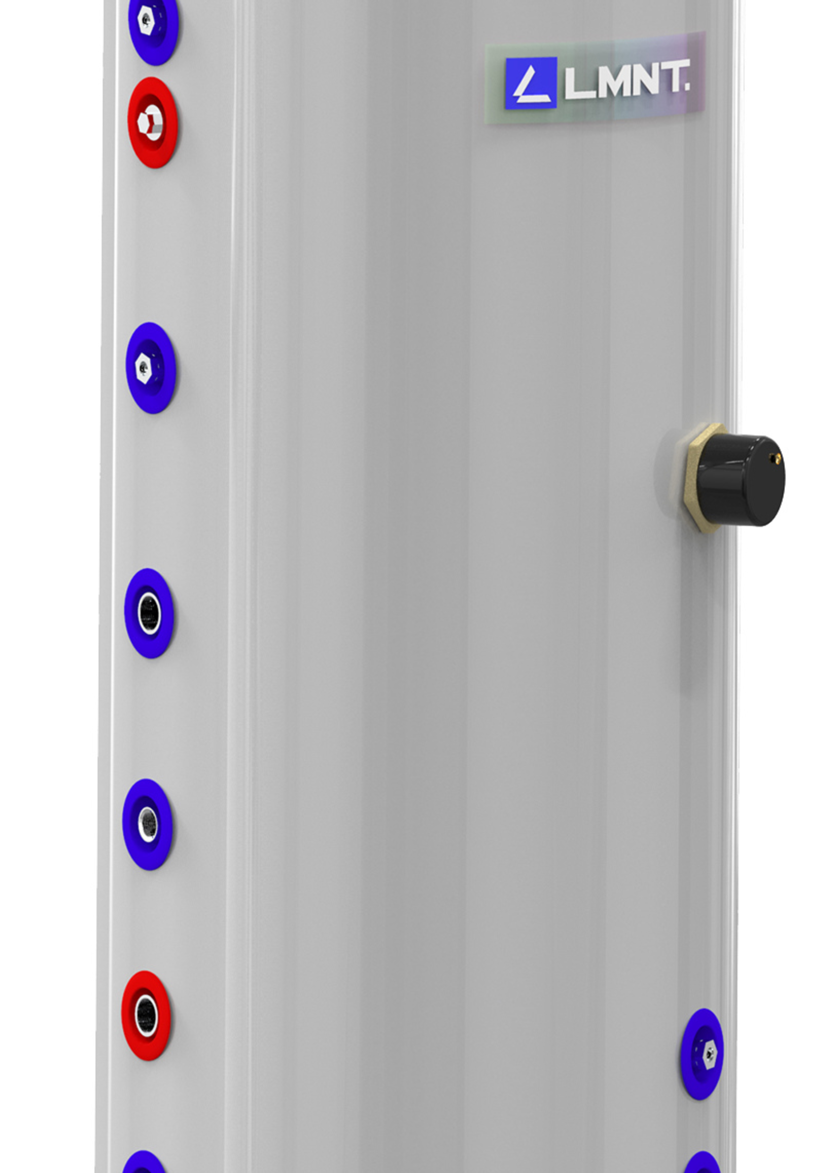 LMNT Indirectly Heated Fast Boiler and Buffer Tank in One (Housing) – CDWT-300L Duplex 2205 Boiler Tank: 200L Boiler, 100L Buffer Tank with Coil (Spiral) for Heat Pump Systems