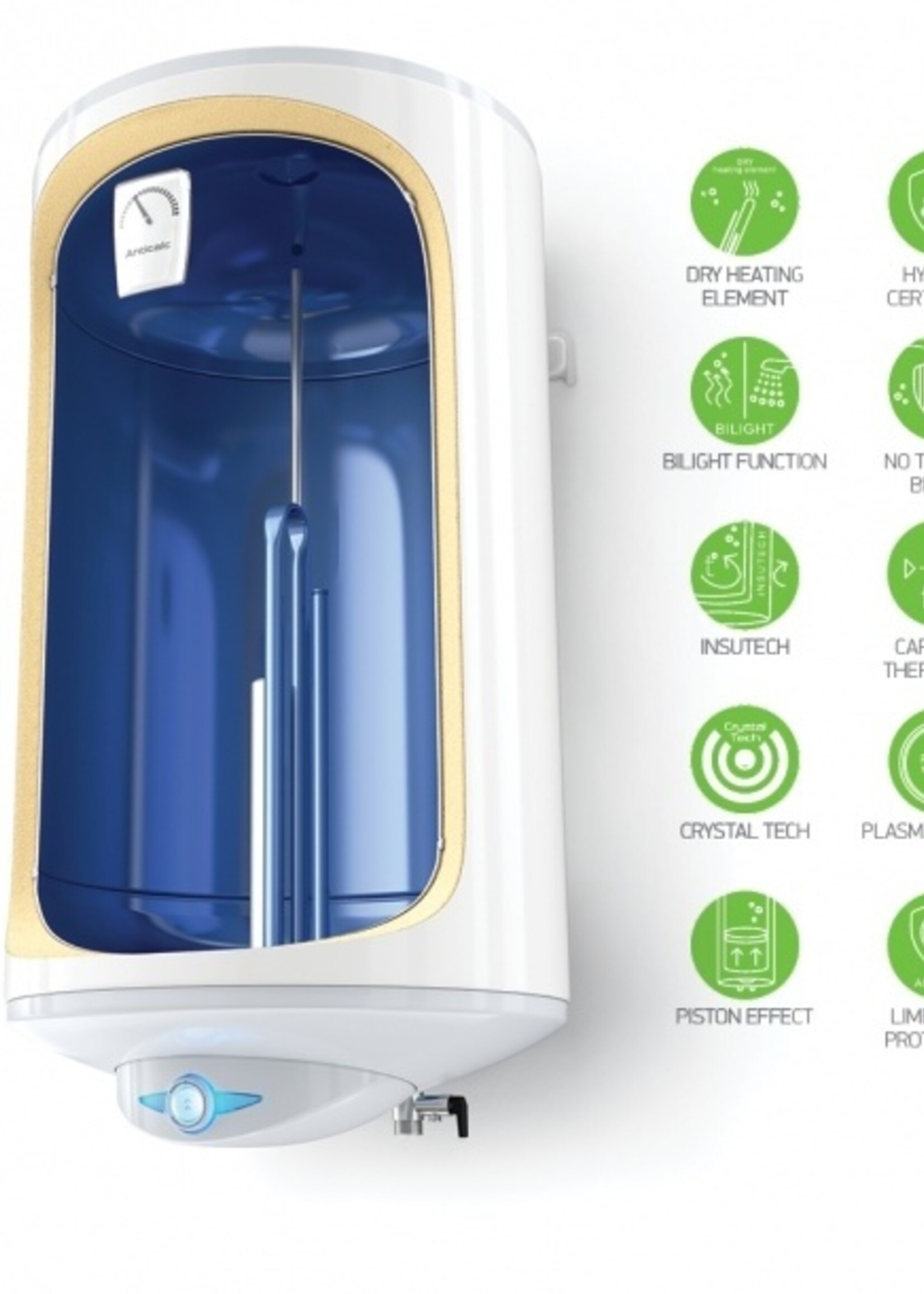 Tesy Tesy Electric Water Heater Anti-Scale 30 Liters