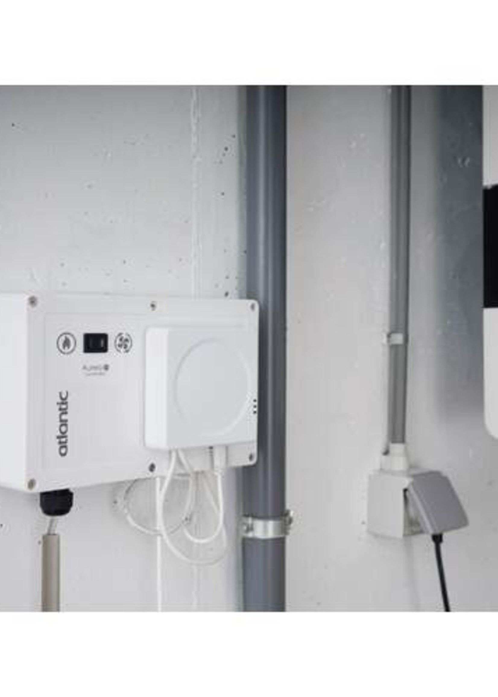 Atlantic Aurea Hybrid Zusatz-Wärmepumpe mit Steuerungsbox und Anna-Thermostat