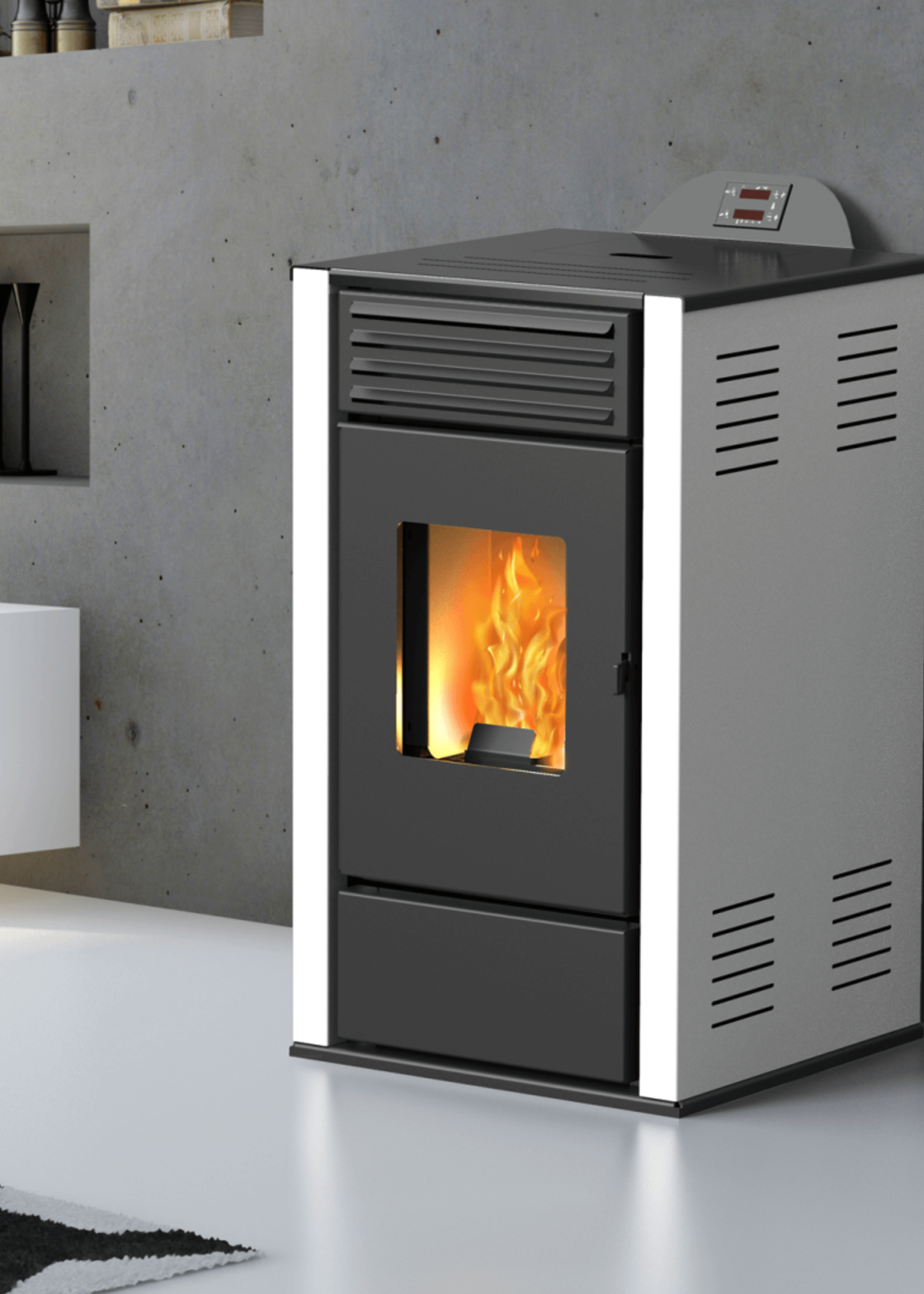 Mareli Pelletkamin PSN 6kW Schwarz