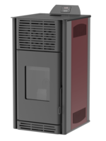 Mareli Pellet Stove PS 8kW Wine Red
