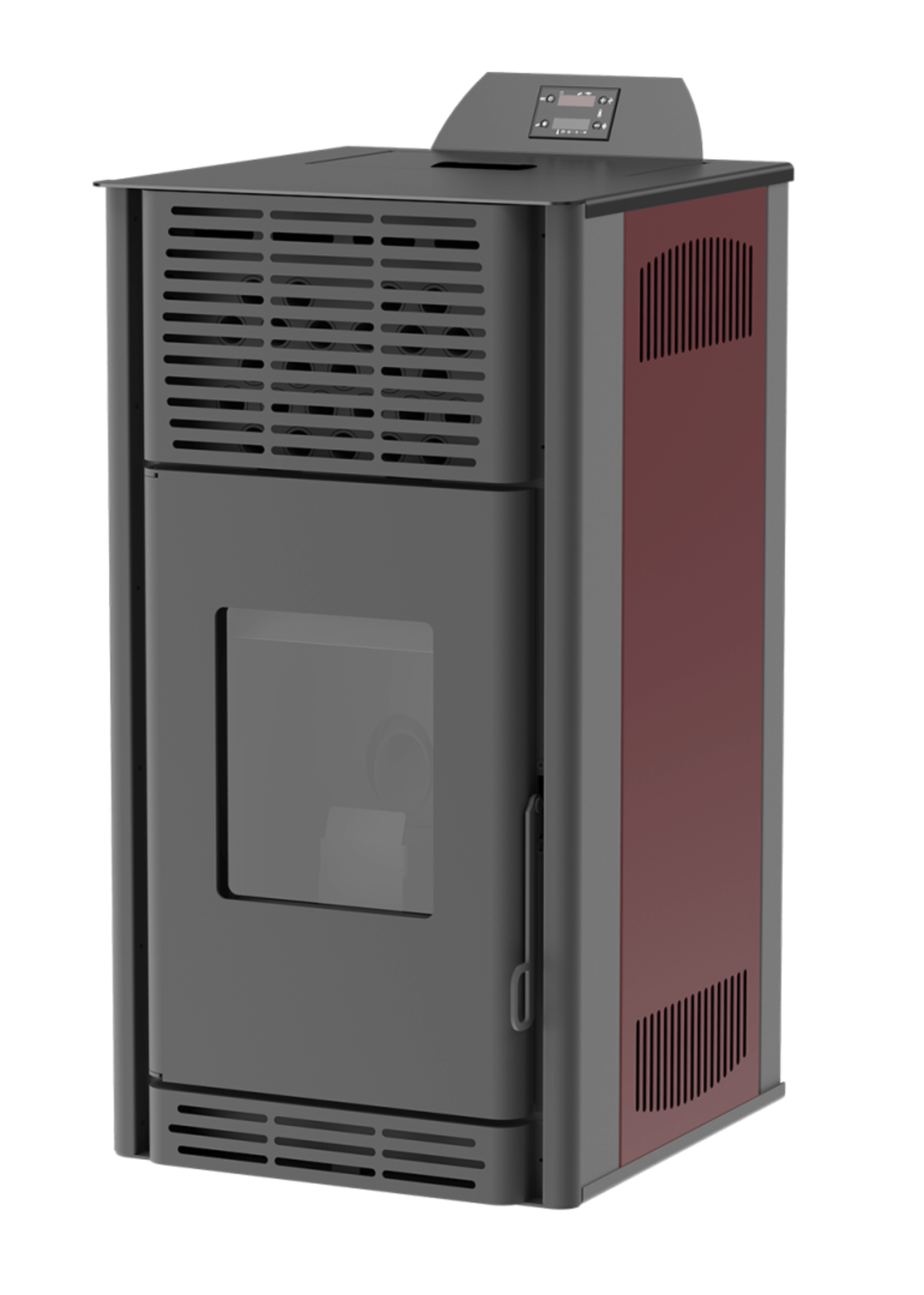 Mareli Pellet Stove PS 8kW Wine Red