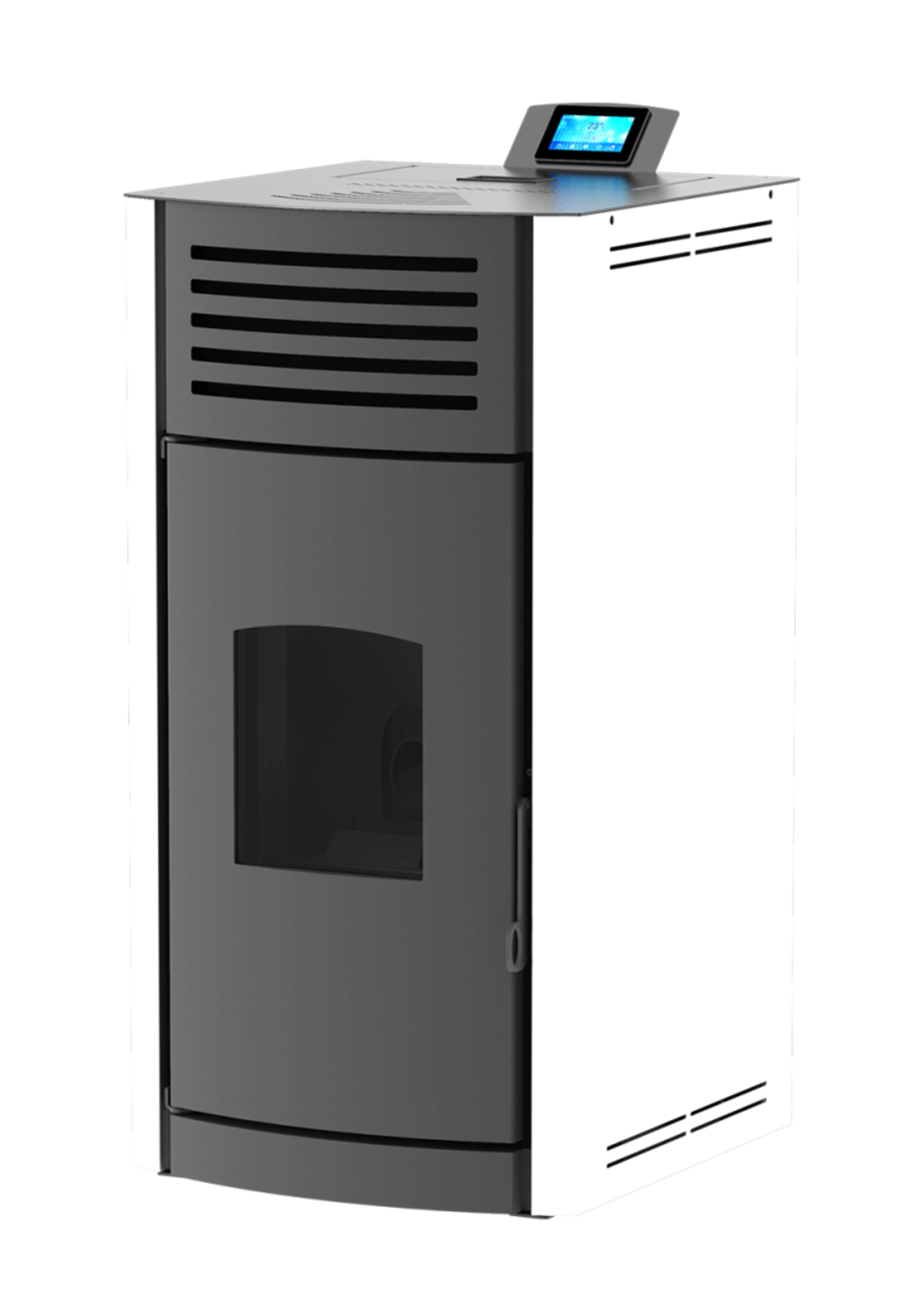 Mareli Pellet Stove ONYX HYDRO 12kW AUTO White