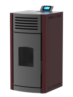Mareli Pelletkamin ONYX HYDRO 18kW AUTO Weinrot