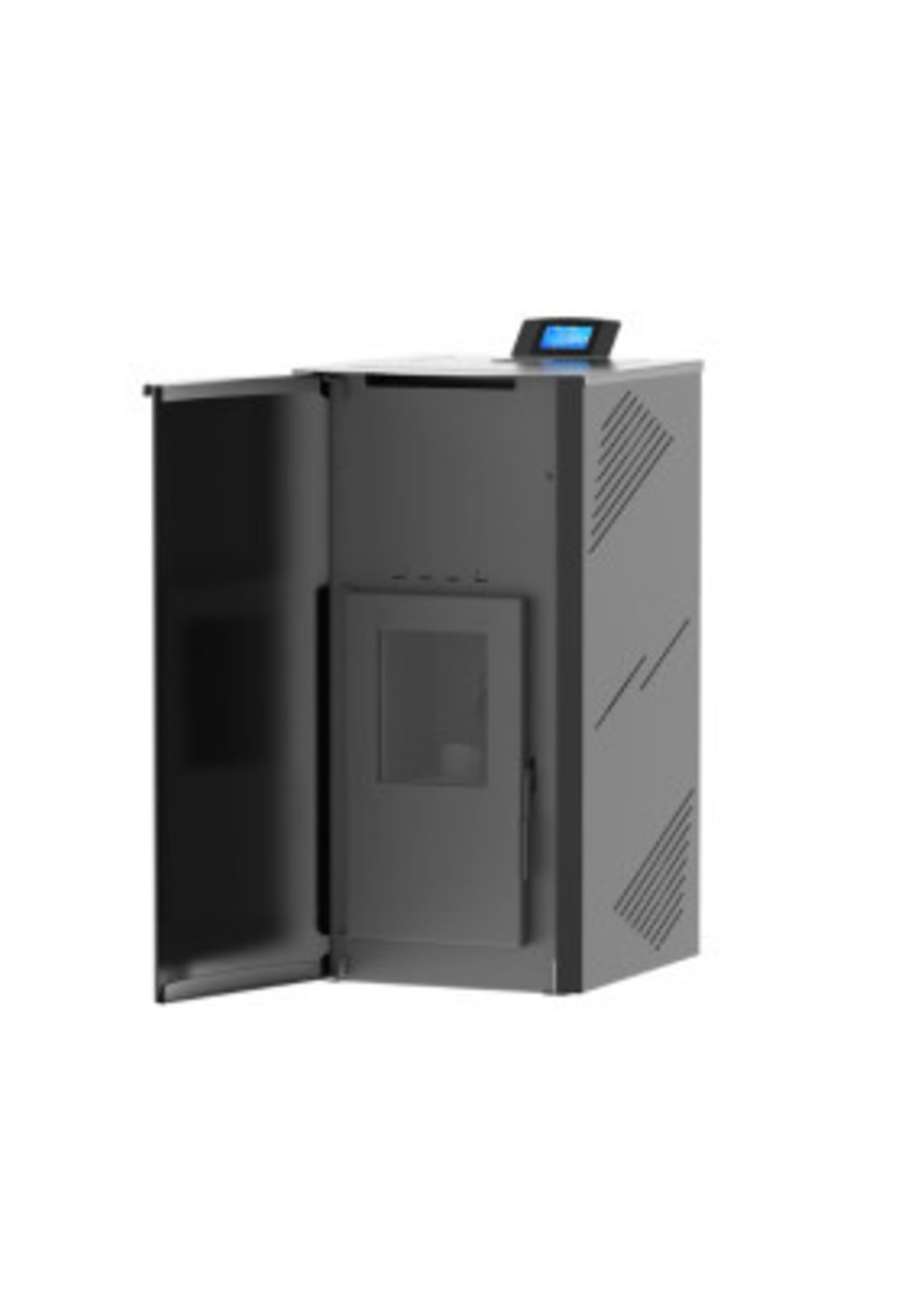 Mareli Pellet Boiler ONYX HYDRO 24kW AUTO Full Glass Black