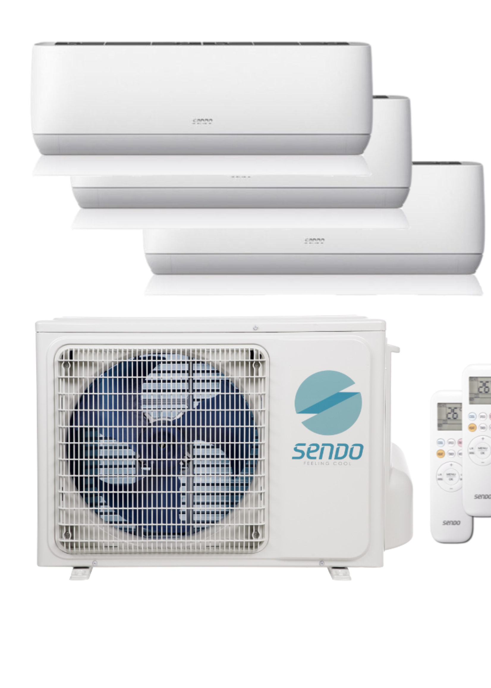 Sendo AEOLOS Air Conditioner Multi-Split Set 2 x 2.5 kW + 1 x 3.5 kW