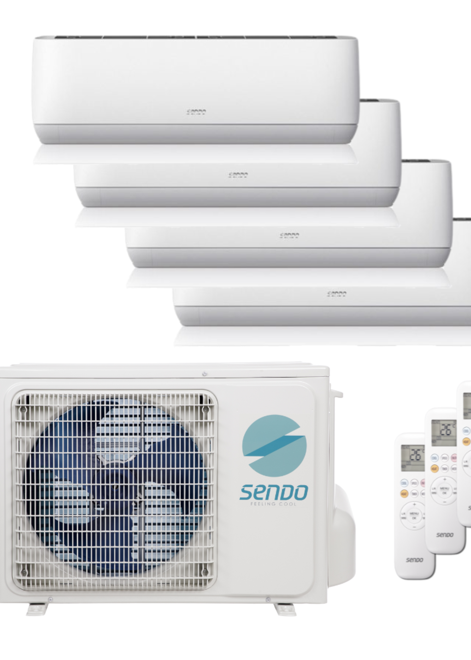 Sendo AEOLOS Air Conditioner Multi-Split Set 2 x 2.5 kW + 2 x 3.5 kW