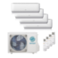 Sendo AEOLOS airco Multi-split set 2 x 2.5 kW + 2 x 3.5 kW