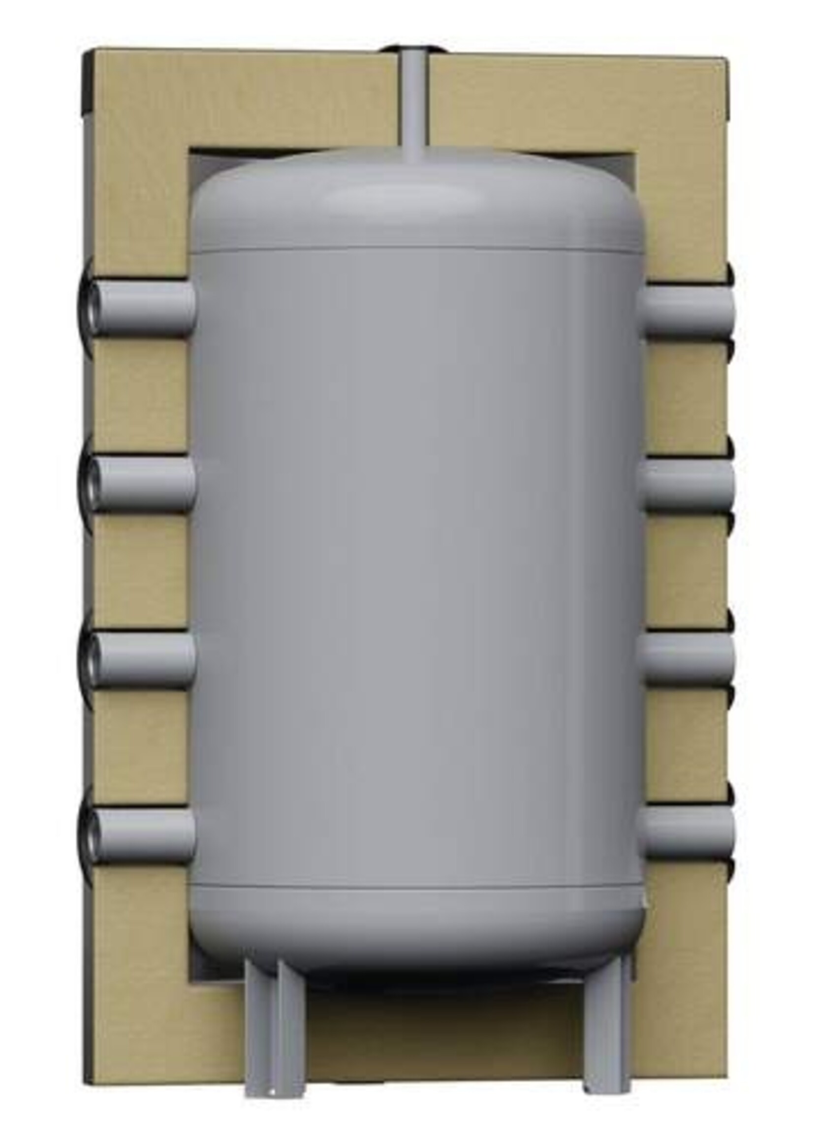 Reflex Reflex Storatherm Heat Mini H heat pump buffer tank, 150 liters, 1 1/2", 3 bar, gray