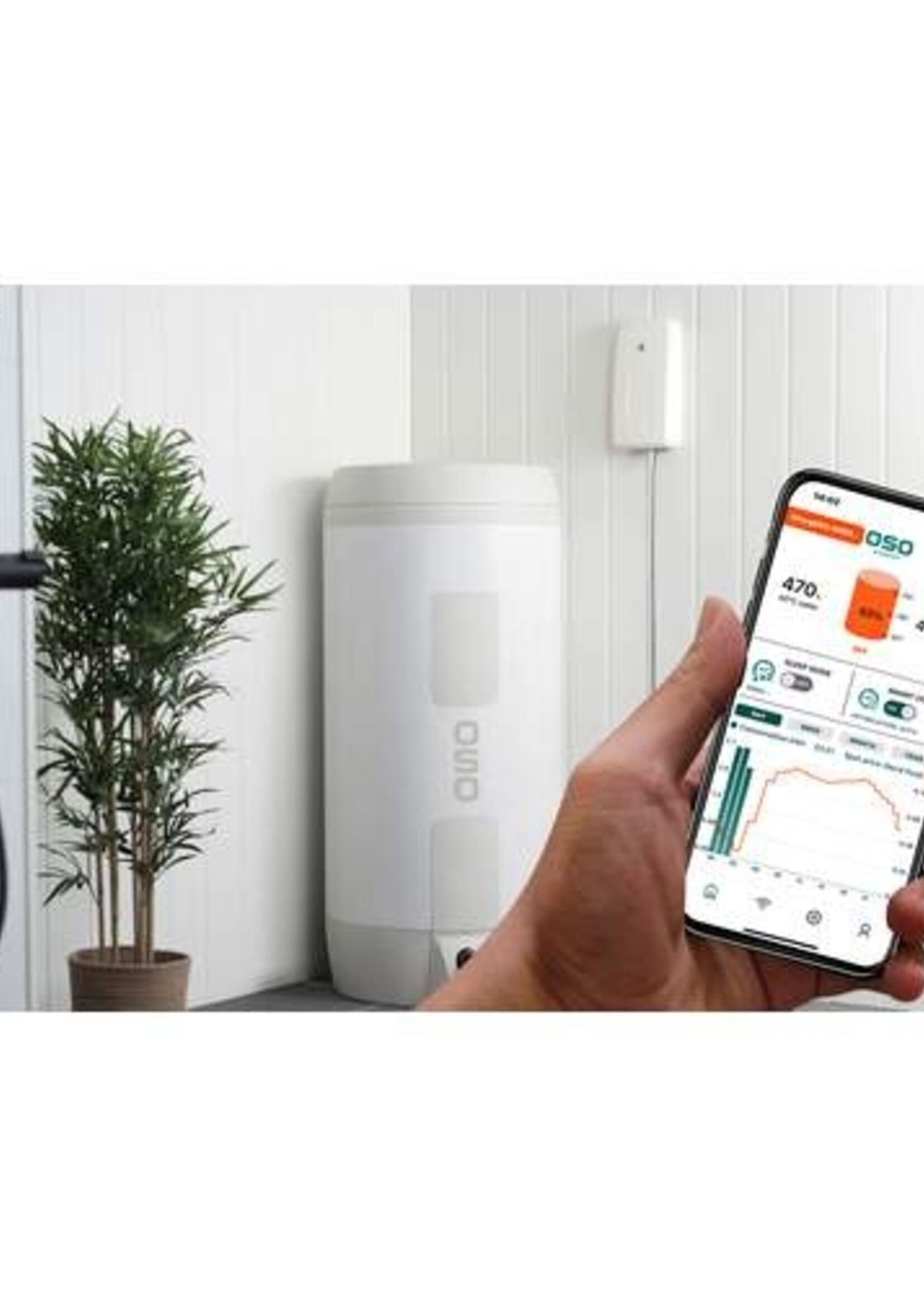 OSO Hotwater OSO Hotwater Saga Charge RVS thermische Batterie Boiler 300 Liter 3 kW Plug-&-Play