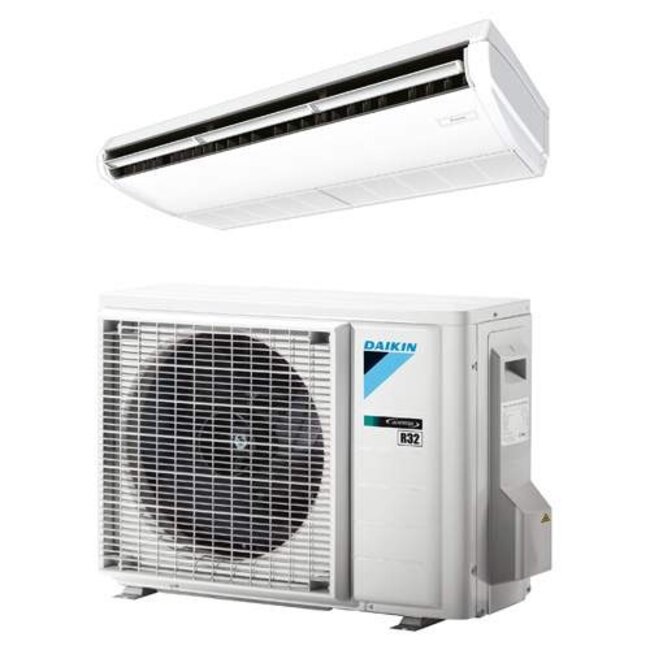 Daikin plafond onderbouw binnen + buitenunit 3,5 kW R32 excl. bediening