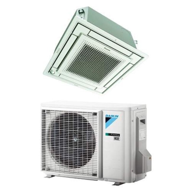 Daikin Fully Flat cassette binnen + buitenunit 2,5 kW R32 excl. paneel en bediening