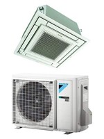 Daikin Fully Flat Kassette Innen- und Außeneinheit 3,5 kW R32 ohne Panel und Bedienung