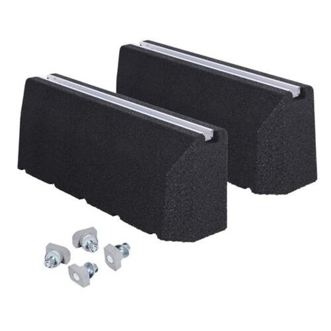 AircoBase AircoBase verhoogde opstellingsbalk recycled 600 mm rubberen dempers incl. bevestiging M8 x 40 mm (set a 2 stuks)