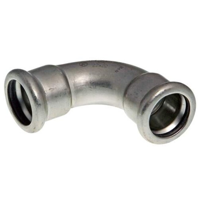 VSH VSH XPress RVS 304 bocht 90°, 22 mm, 2x pers, R2408