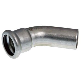 VSH VSH XPress RVS 304 bocht 45°, 28mm, pers-spie, R2412