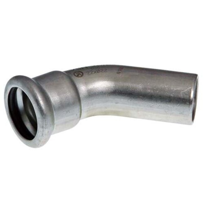 VSH VSH XPress RVS 304 bocht 45°, 28mm, pers-spie, R2412