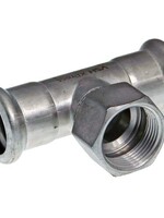 VSH VSH XPress RVS 304 T-stuk 15mm x 1/2" x 15mm, 2x pers-binnendraad, R2418