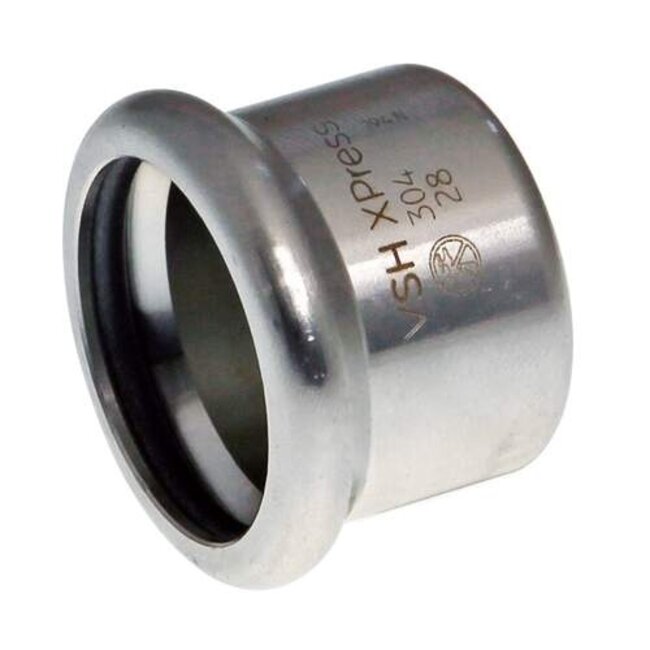 VSH VSH XPress RVS 304 eindkap 28mm, pers pers, R2429