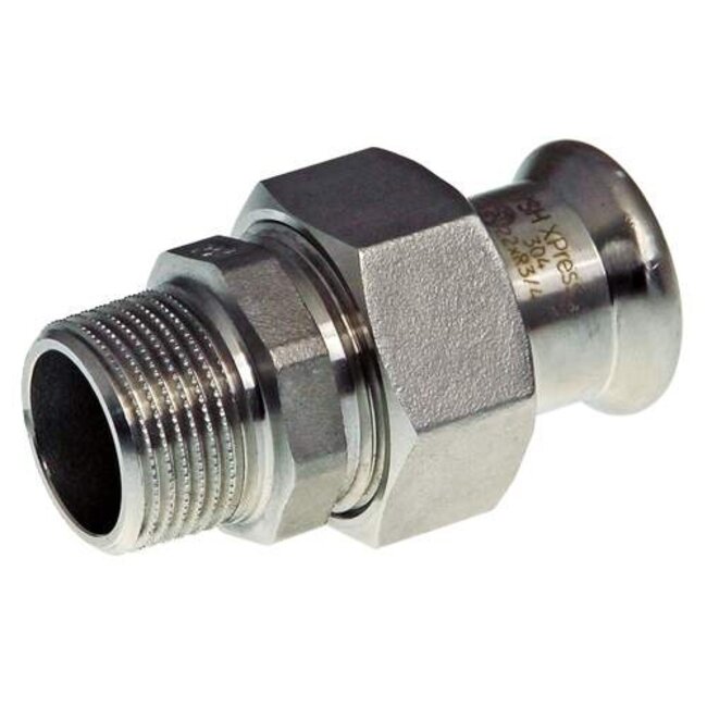 VSH VSH XPress RVS 304 schroefkoppeling 54mm x 2, pers-buitendraad, R2435