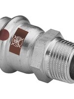 Viega Viega Temponox overgangskoppeling, 42 mm x 1/2", pers x buitendraad, rvs (blank), met sc-contur