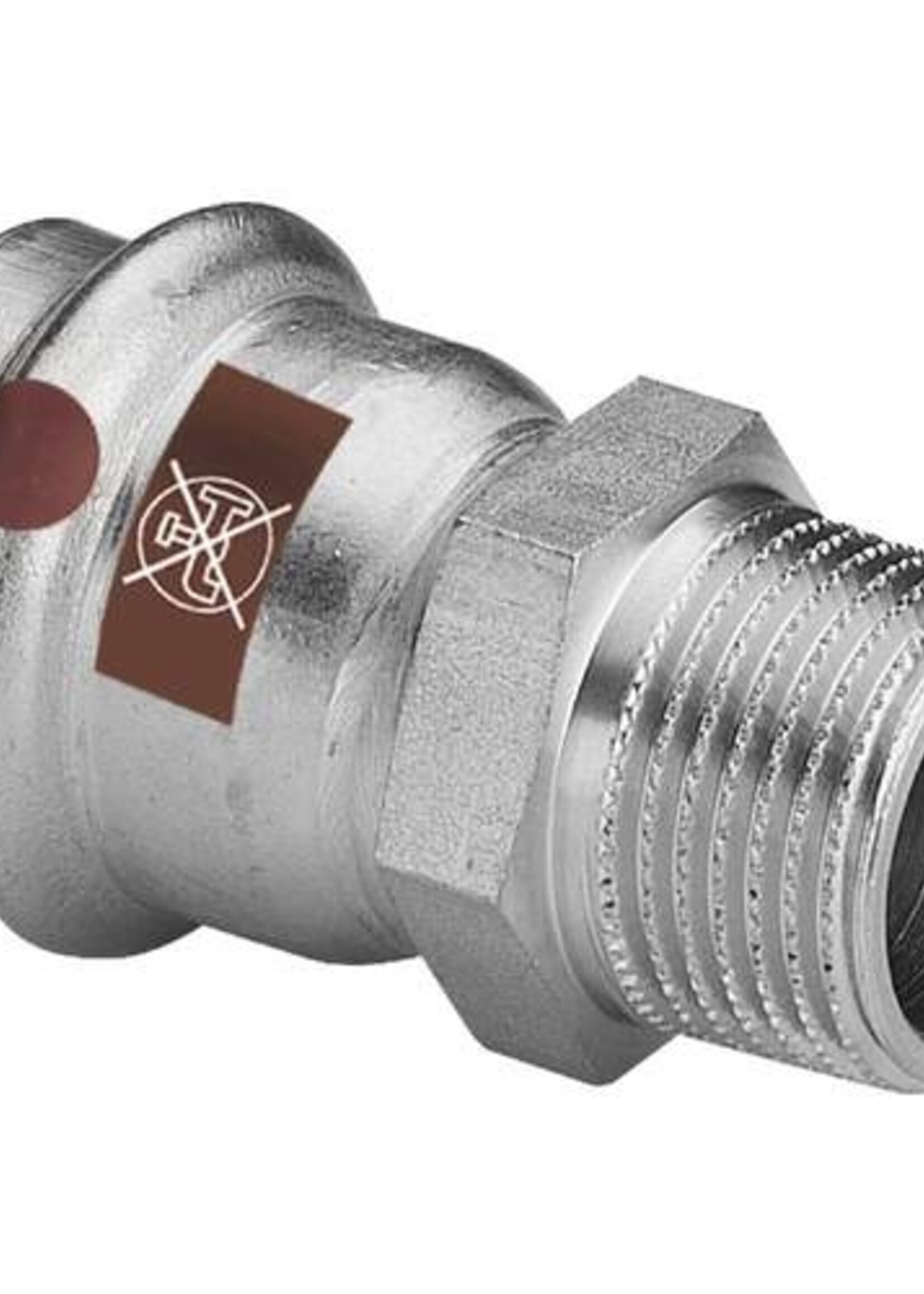 Viega Viega Temponox transition coupling, 42 mm x 1/2", press x male thread, stainless steel (bare), with sc contour