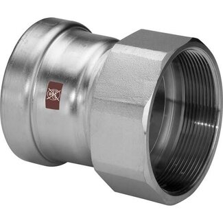Viega Viega Temponox overgangskoppeling, 76,1 mm x 2.1/2", pers x binnendraad, rvs (blank)