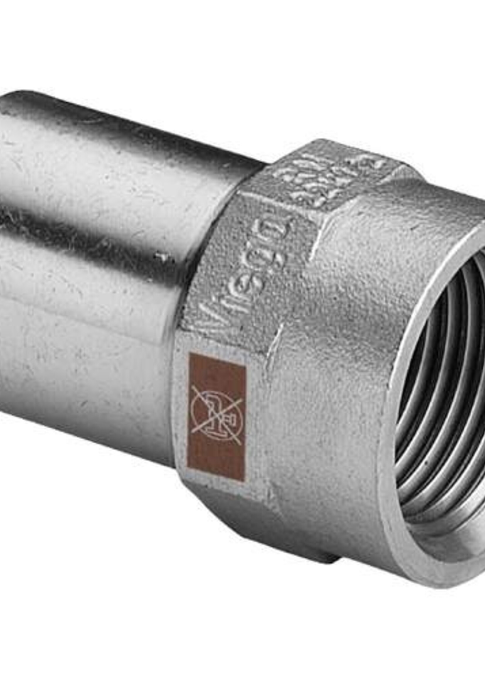 Viega Viega Temponox insert 22 mm x 3/4", 22 mm x 3/4", press x female thread, stainless steel (bare)