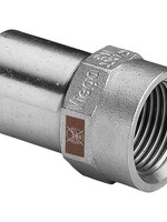 Viega Viega Temponox insteekstuk 15 mm x 1/2", 15 mm x 1/2", pers x binnendraad, rvs (blank)