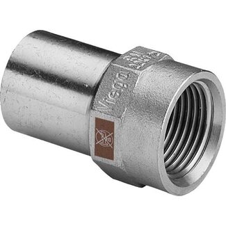 Viega Viega Temponox insteekstuk 15 mm x 1/2", 15 mm x 1/2", pers x binnendraad, rvs (blank)