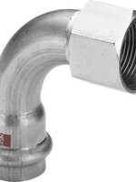 Viega Viega Temponox bocht, 90°, 15 mm x 1/2", pers x binnendraad, rvs (blank), met sc-contur