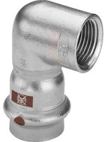 Viega Viega Temponox overgangshoek 90°, 22 mm x 1/2", pers x binnendraad, rvs (blank), met sc-contur