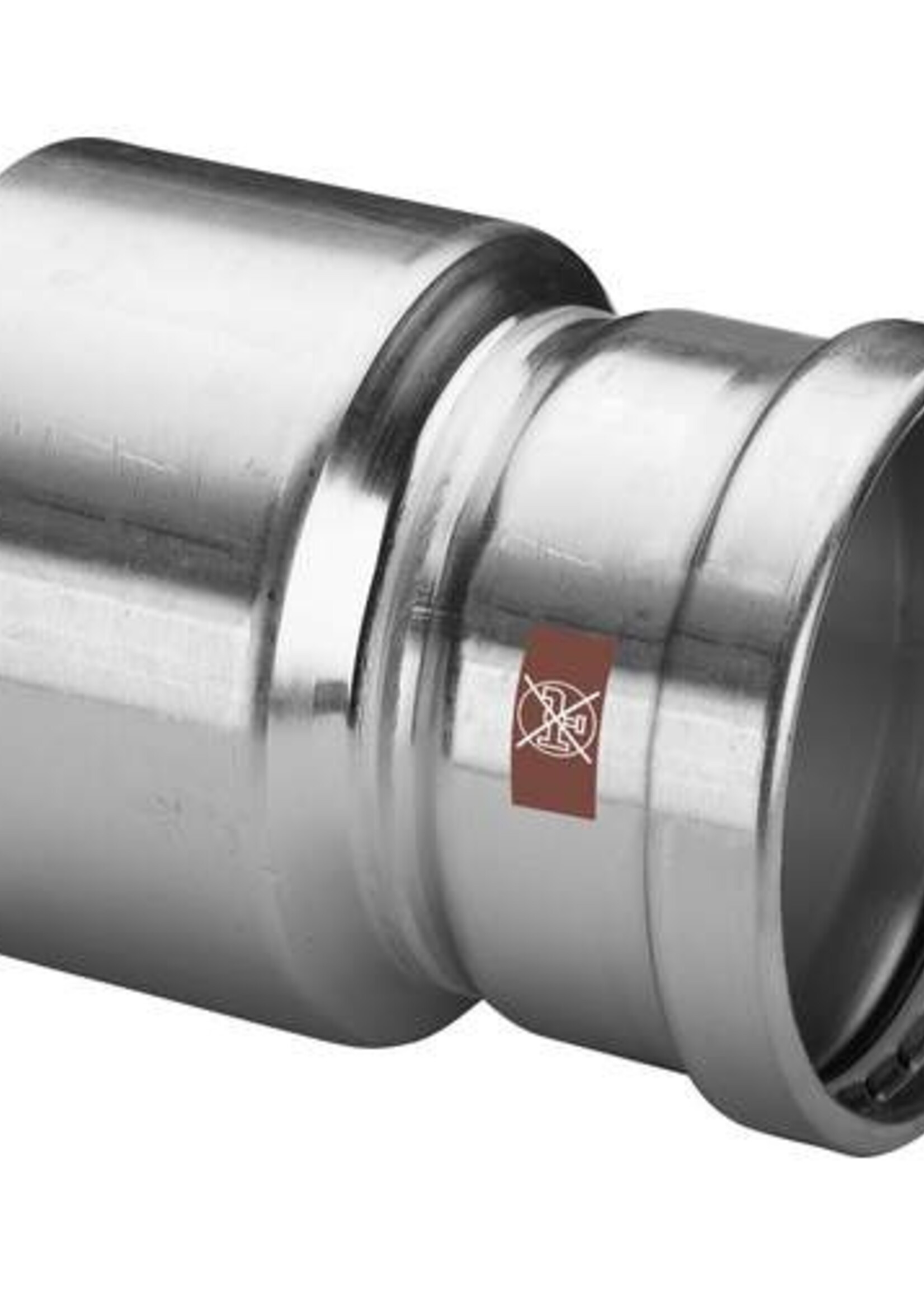 Viega Viega Temponox verloopstuk, 76,1 x 54 mm, 2x pers, rvs (blank), met sc-contur