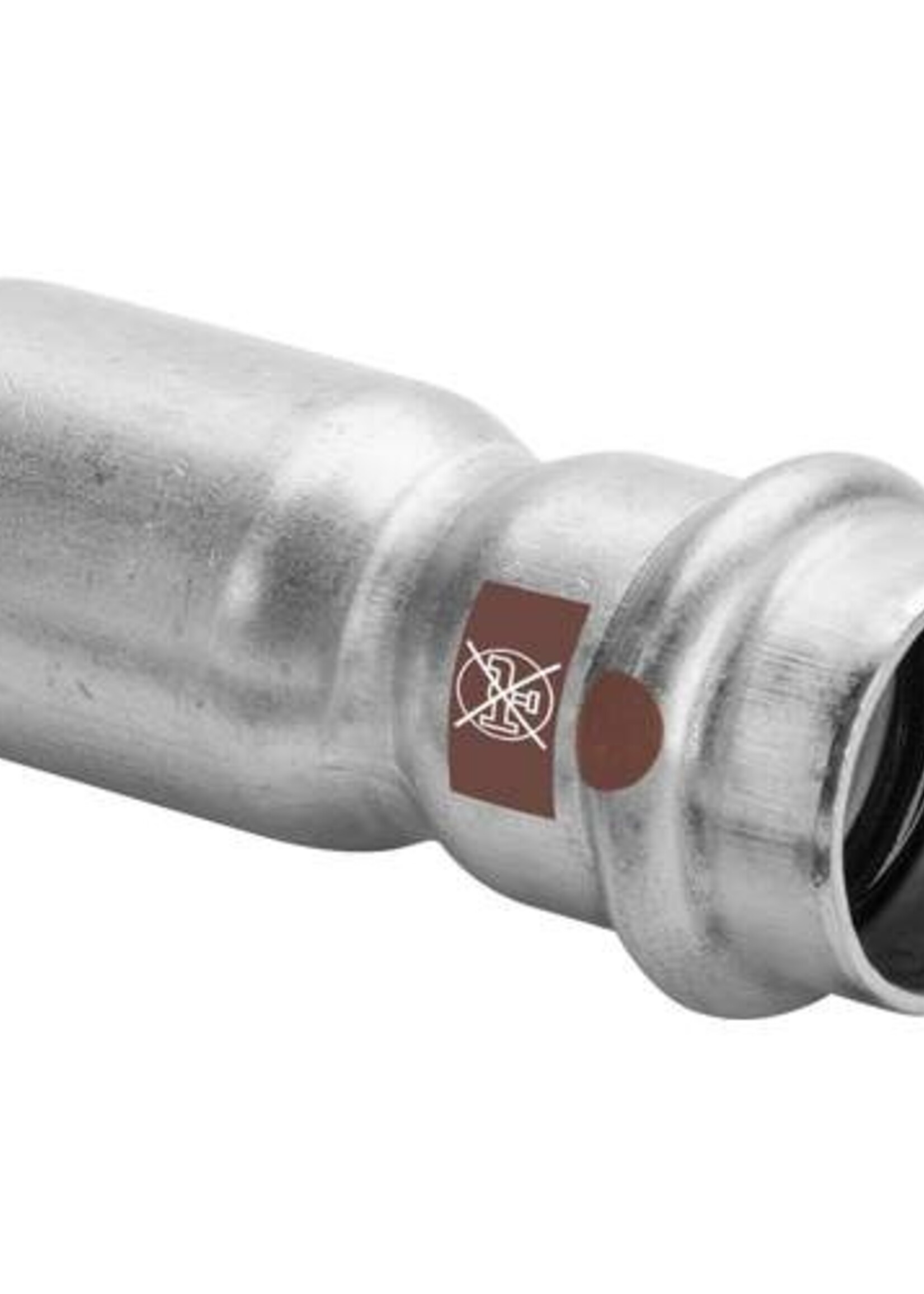 Viega Viega Temponox verloopstuk, 54 x 42 mm, 2x pers, rvs (blank), met sc-contur