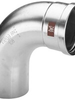 Viega Viega Temponox bocht, 90°, 76,1 mm, pers x spie, rvs (blank), met sc-contur