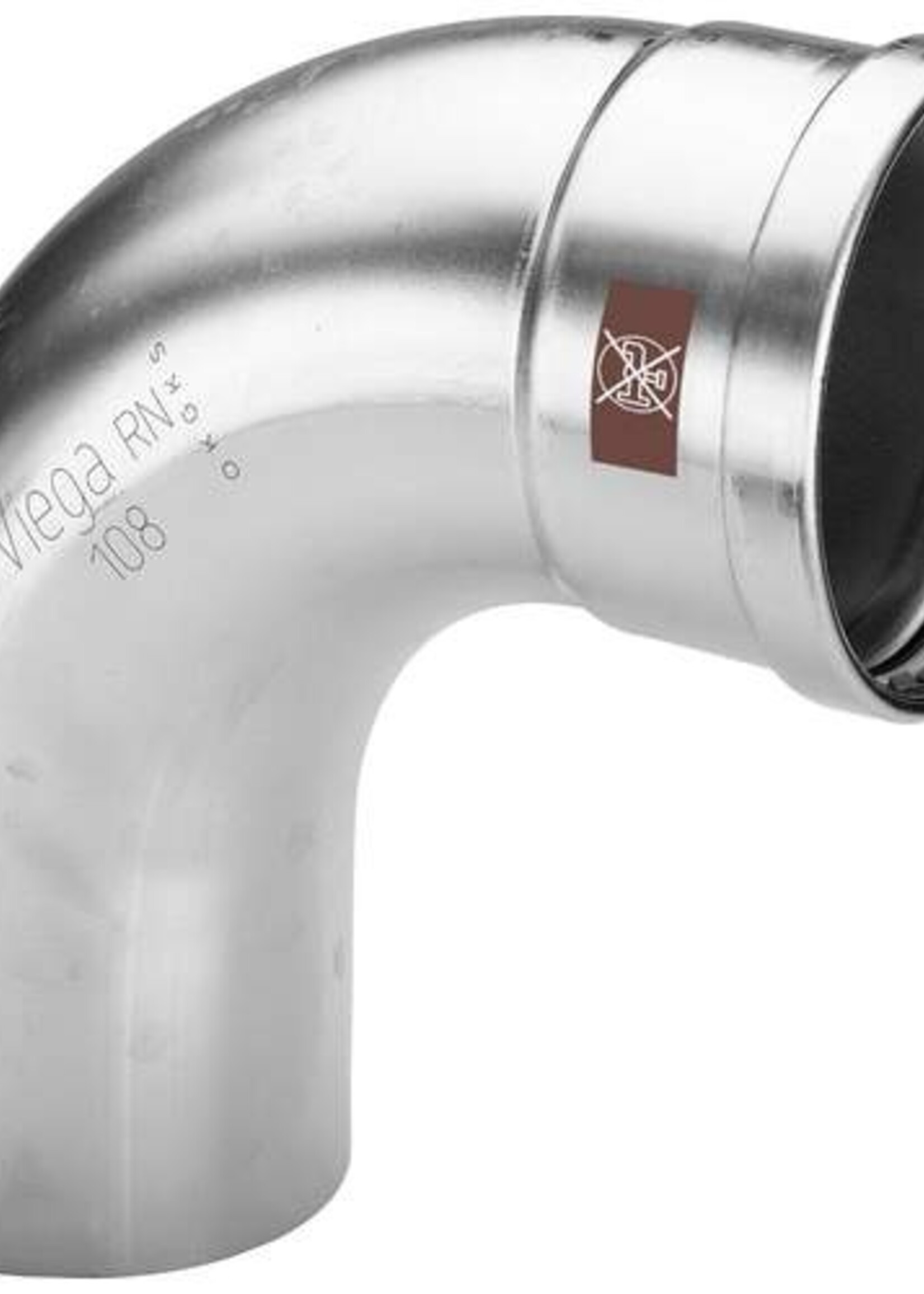 Viega Viega Temponox bend, 90°, 76.1 mm, press x key, stainless steel (bare), with sc contour