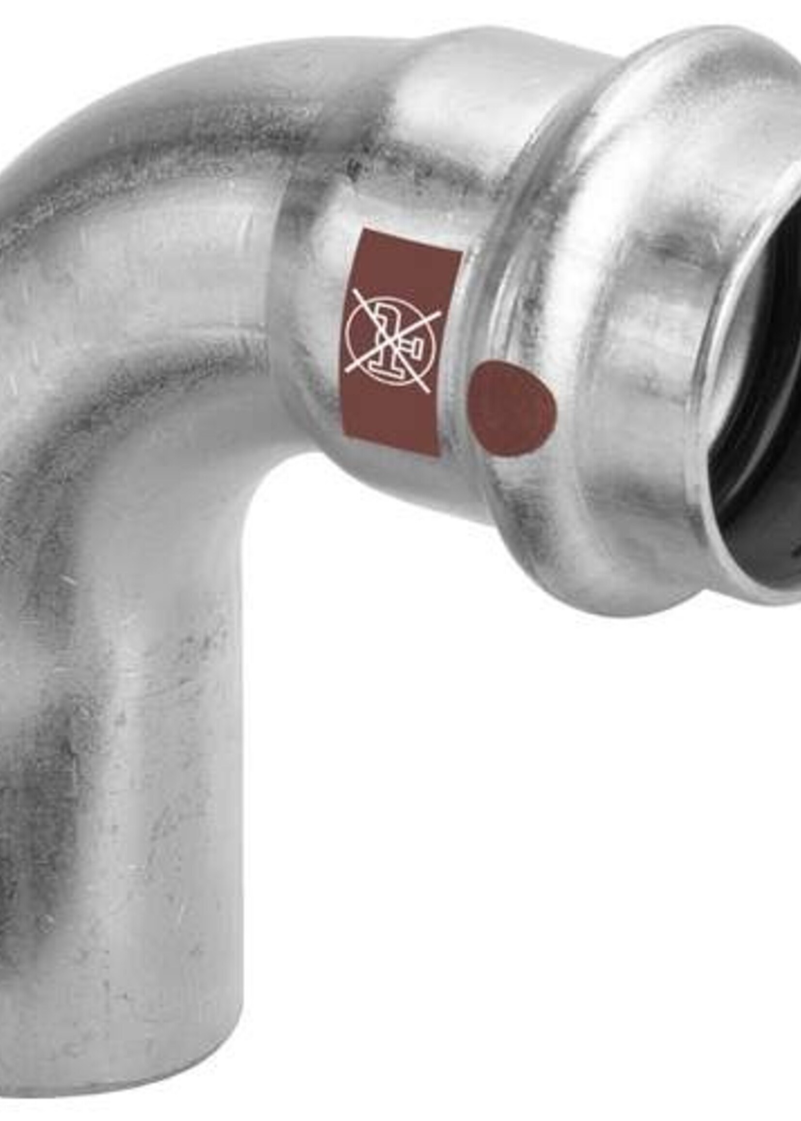 Viega Viega Temponox Bogen, 90°, 54 mm, Press x Keil, Edelstahl (blank), mit SC-Kontur