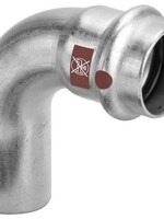 Viega Viega Temponox Bogen, 90°, 28 mm, Press x Keil, Edelstahl (blank), mit SC-Kontur