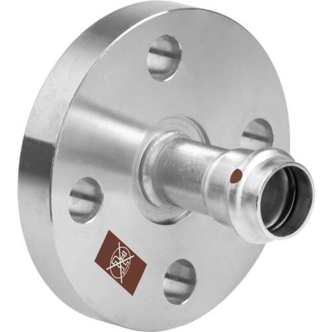 Viega Viega Temponox flensovergang, 42 mm, pers, rvs (blank), met sc-contur