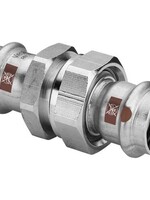 Viega Viega Temponox schroefkoppeling, 54 mm, 2x pers, rvs (blank), met sc-contur