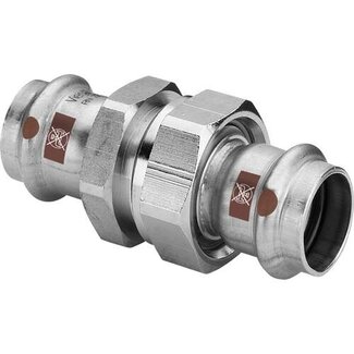 Viega Viega Temponox schroefkoppeling, 22 mm, 2x pers, rvs (blank), met sc-contur