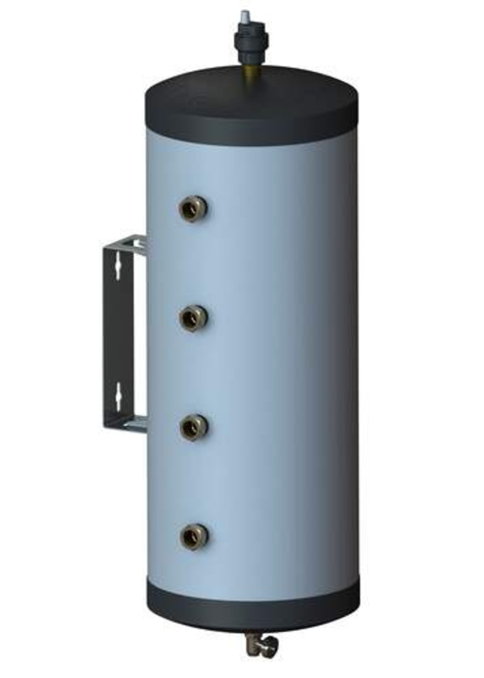 Pentec Pentec Hybrid Distributor Stainless Steel 40-22, insulated Stainless Steel Buffer vessel with open distributor, 40 liters, 8x 22mm, up to 9 kW, incl. drain, float air vent and wall support