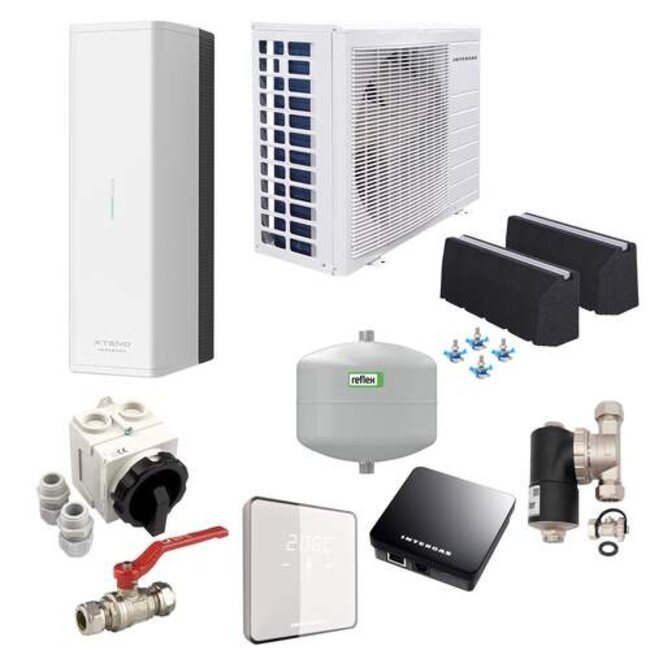 Intergas Intergas Xtend Hybride split compleet pakket incl. toebehoren excl. ketel