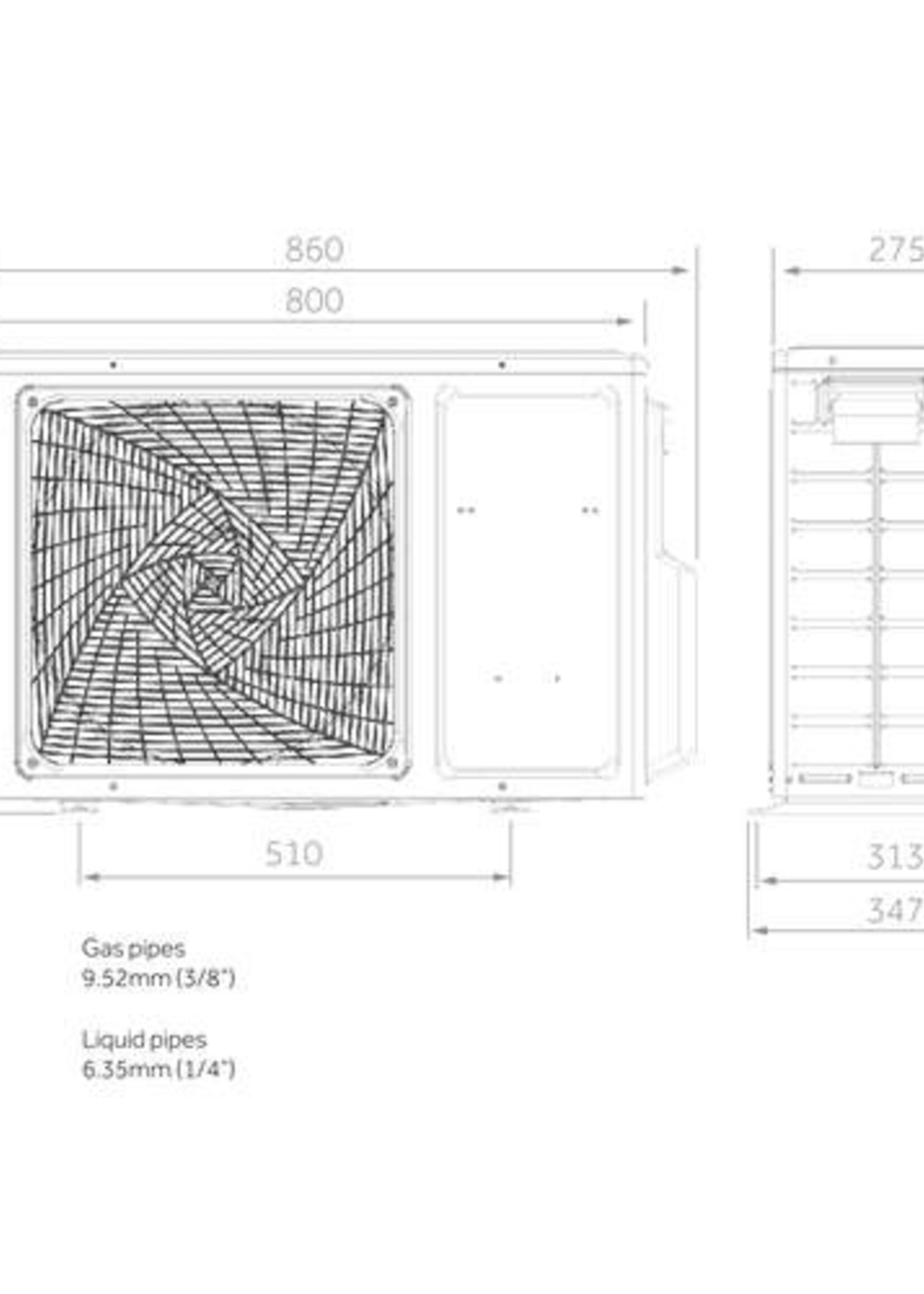 Haier Haier Multi-split outdoor unit 4.0 kW for max. 2 indoor units R32