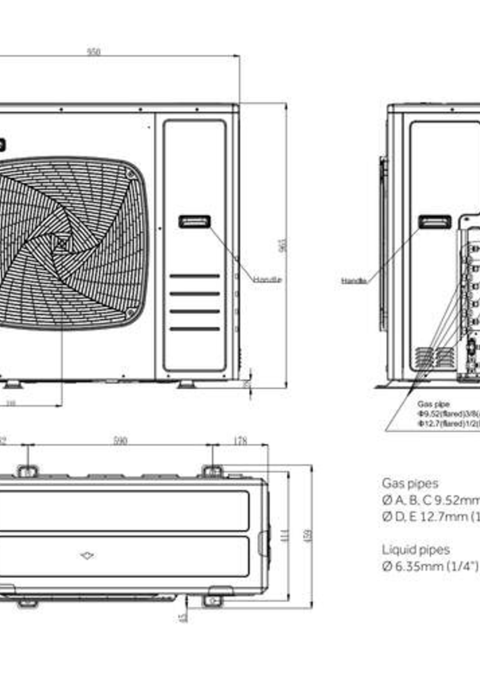 Haier Haier Multi-split outdoor unit 12.5 kW for max. 5 indoor units R32