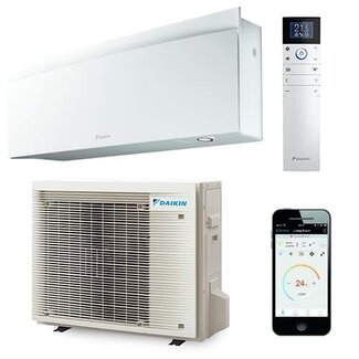 DAIKIN Daikin Emura binnen + buitenunit 5,0 kW set mat kristal wit R32 (inclusief IR afstandsbediening en Wifi)