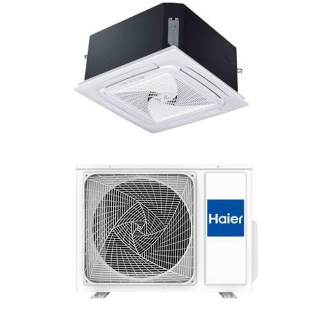 Haier Haier Compact Cassette plafond binnen + buitenunit 2,5 kW R32 (incl. Wifi) (excl. uitblaaspaneel)
