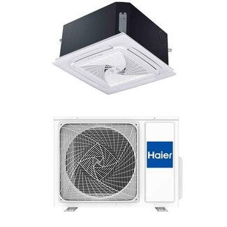 Haier Haier Compact Cassette plafond binnen + buitenunit 3,5 kW R32 (incl. Wifi) (excl. uitblaaspaneel)
