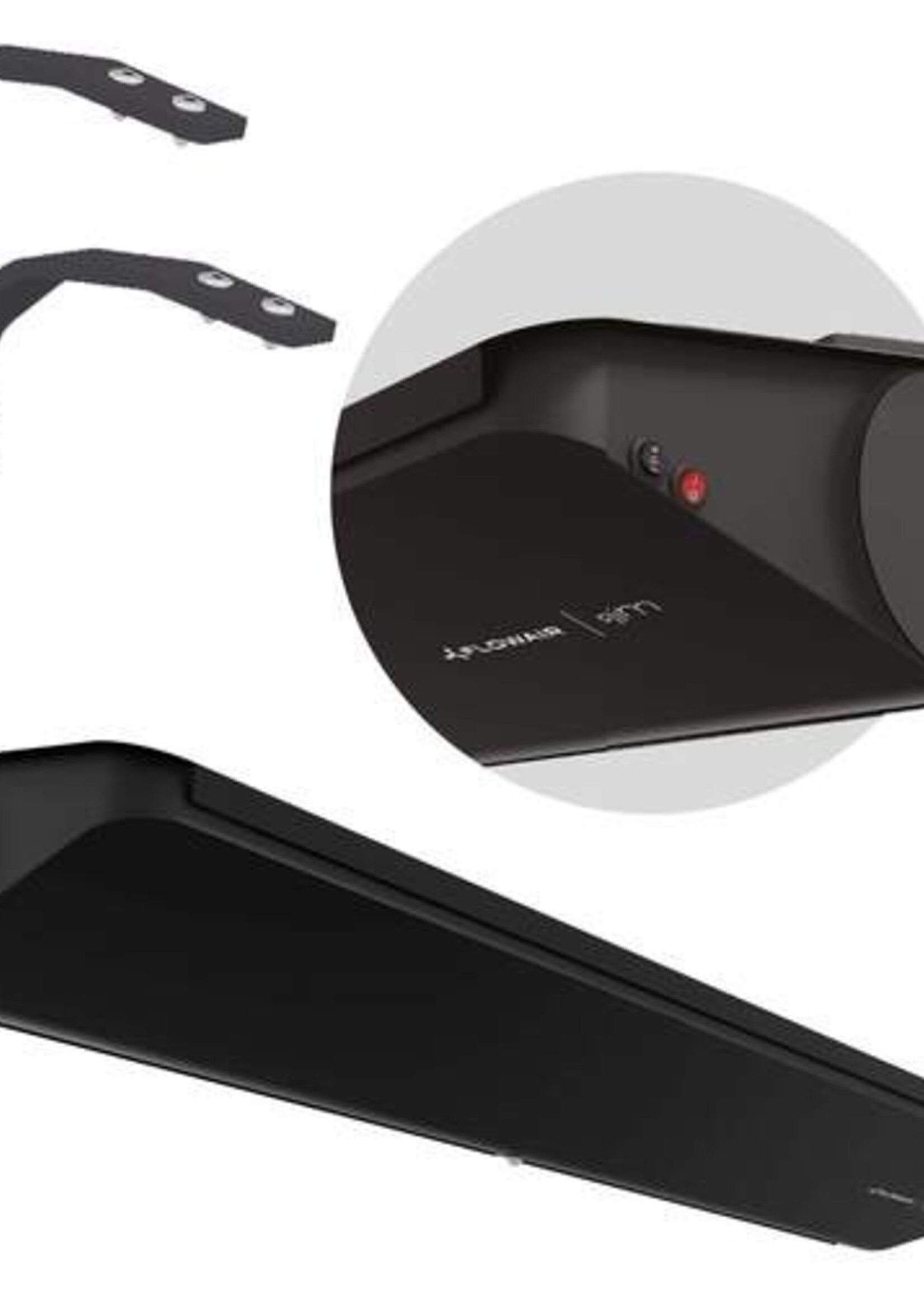 Flowair Flowair SLIM E-100 Luftschleier schwarz mit Halterung und Sensor